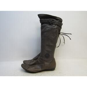 Veritable Pataugas Womens Size 41 EUR Brown Leather Knee High Fashion Boots